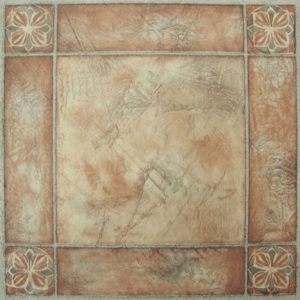 Creative Home: Nexus Vinyl Self Stick Tile: 446 Spanish Rose: 1 Box 20 Tiles: